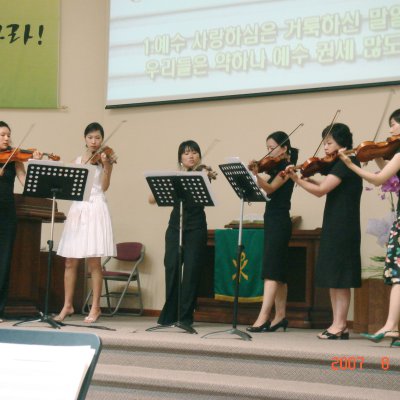 2007년 관현악부 헌신예배 사진 12